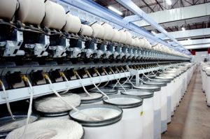 Vista de un sector de la planta de santa Textiles en la provincia argentina Chaco